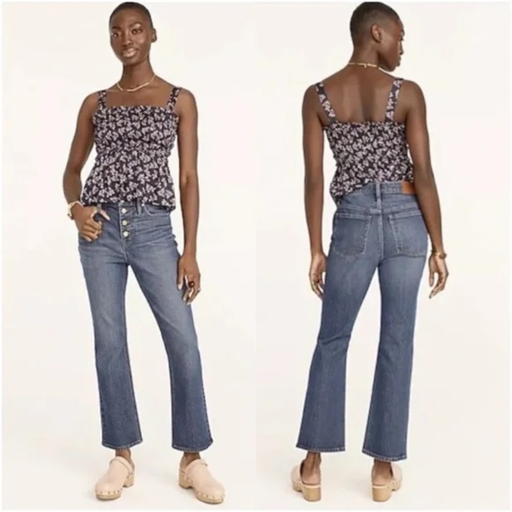 J. Crew Demi Boot Crop Jeans in Size 30 Stone Street Wash